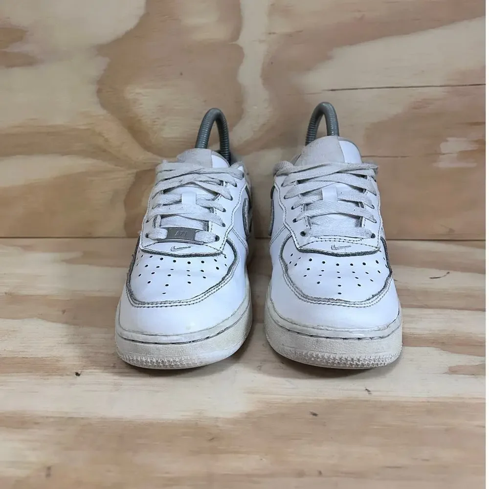 Nike -Air Force 1 (GS) -Sneakers -White - Kids Little Unisex - 1.5Y -314192-117